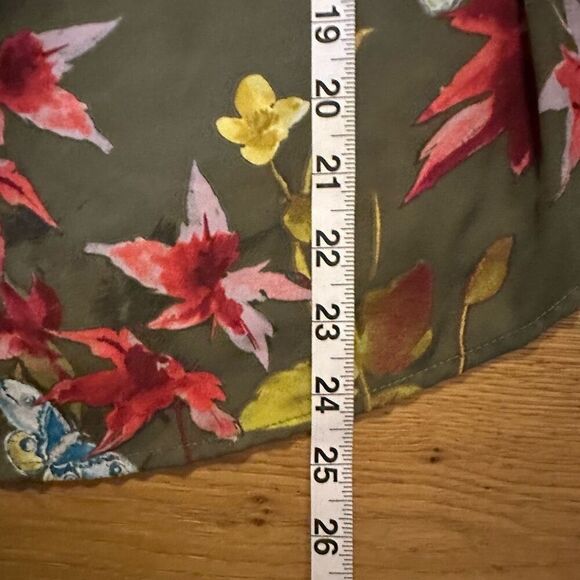 Anthropologie Maeve floral off the shoulder blouse large - Picture 8 of 9
